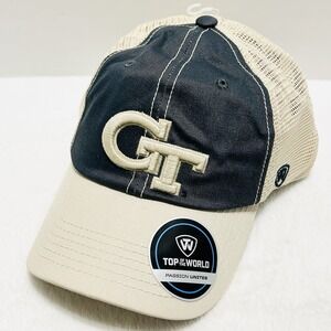 Top of the World Georgia Tech Yellow Jackets Offroad Trucker Hat Adjustable Blue